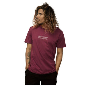 Florence Marine Size X-Large GOTAE Organic T-Shirt Maroon Red Tee M8-1